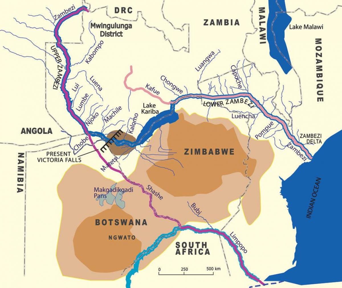 Χάρτης γεωλογικών ecu υπέρ της ζάμπια