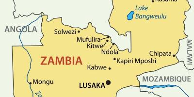 Χάρτης της kitwe Ζάμπια