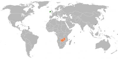 Ζάμπια χάρτη κόσμο