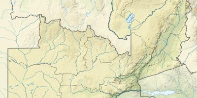 Χάρτης της Ζάμπια ποτάμι 